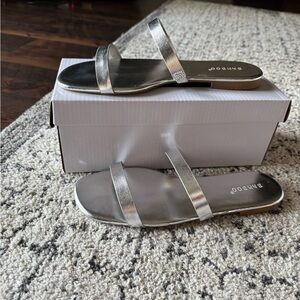 BAMBOO Silver Women's Sandals
